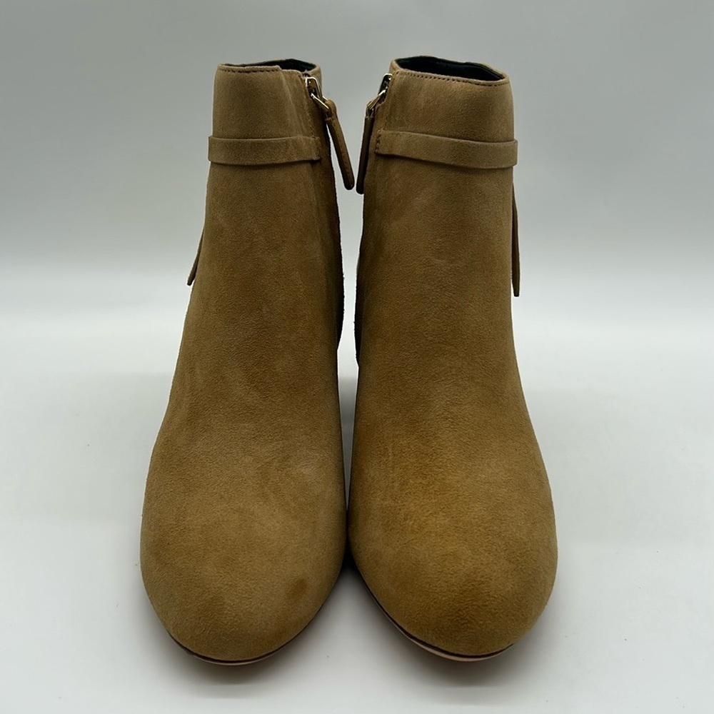 Kate Spade New York Knott Mid Boot Tan Suede Ankle Boots Women’s US 9.5B NWB - Picture 5 of 12
